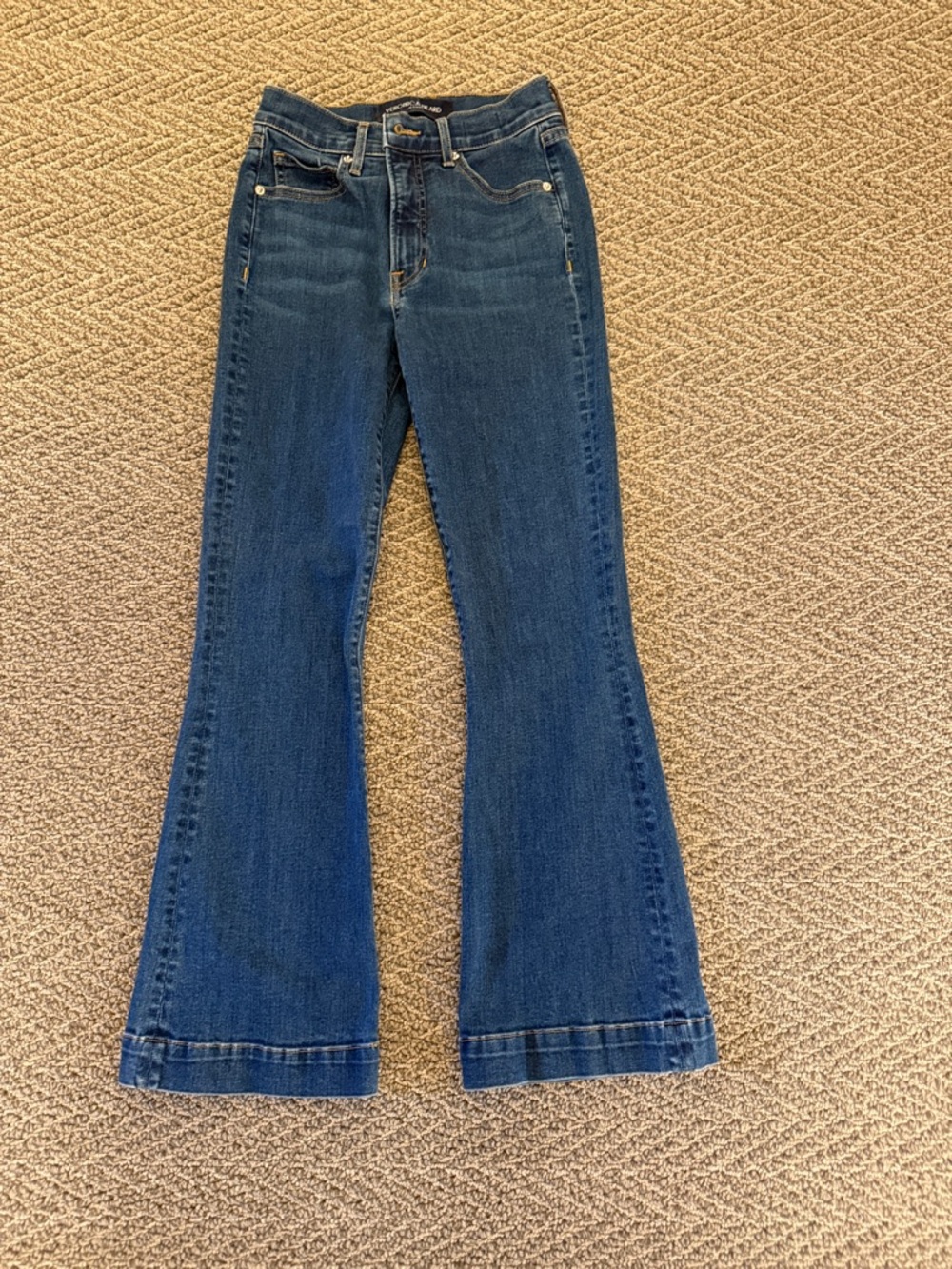 Veronica Beard Jeans Carson Ankle Flare High Rise 25